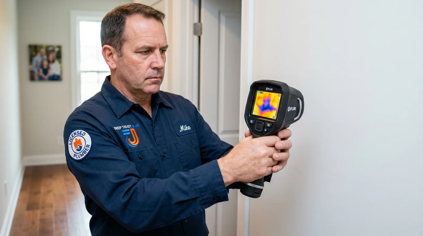 Thermal imaging leak detection by Johns Plumbing LLC in Grundy